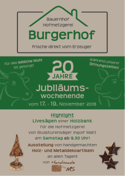 Jubiläums - Burgerhof Neupotz
