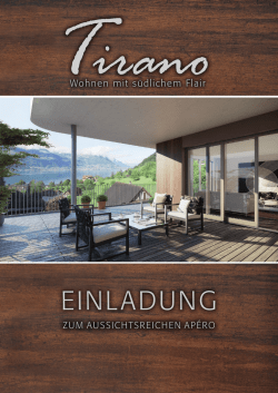 einladung - Tirano Gersau