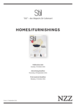 HOMES/FURNISHINGS