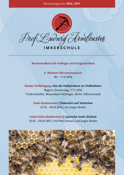 des Progamms Winter 2016/2017 - Armbruster
