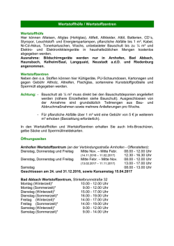 Wertstoffh&ouml;fe - Landkreis Kelheim