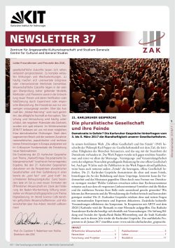 Zum Newsletter Nr. 37 (PDF, ca. 2,4MB) - ZAK