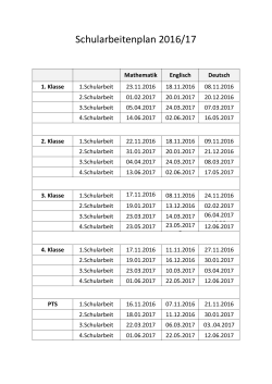 Schularbeiten - NMS Bad Aussee