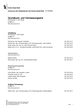 Grundbuch- und Vermessungsamt - Kanton Basel