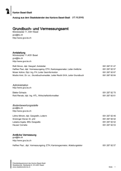Grundbuch- und Vermessungsamt - Kanton Basel