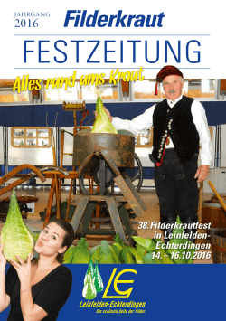 zur Filderkraut-Festzeitung 2016 - Leinfelden