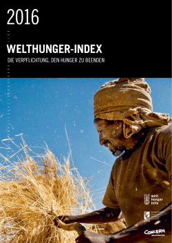 Welthunger-Index 2016
