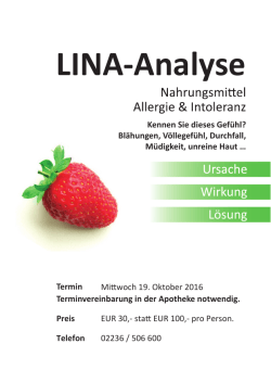 LINA-Analyse - Apotheke zum Eichkogel