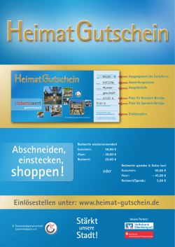 Heimat Gutschein Heimat Gutschein