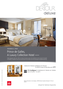 Prince de Galles, A Luxury Collection Hotel 777777