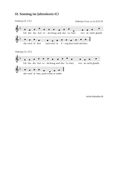 Halleluja-Verse zu Lk 20,27-38
