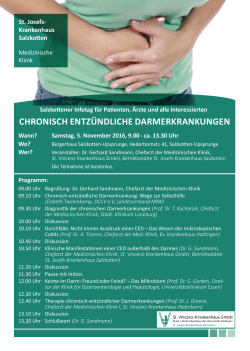 Arzt-Patienten-Seminar: Morbus Chron / Colitis