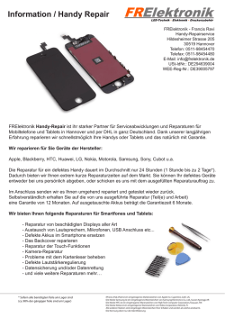 Information Reparatur - 1A Handy