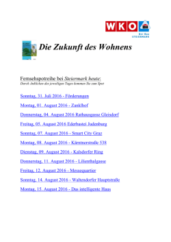 Die Zukunft des Wohnens