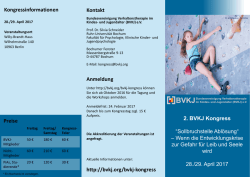 Flyer - Bundesvereinigung Verhaltenstherapie im Kindes