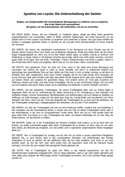 Die Unterscheidung der Geister