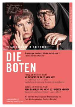 theaterabende in oberburg - FMG