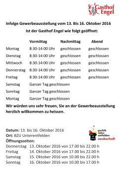 Infolge Gwerb-M&auml;ss