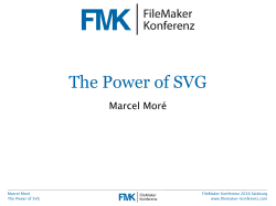 The Power of SVG - Marcel Moré • Randnotizen