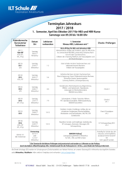 Jahreskurse HB3 und HB9 2017/2018 - ILT