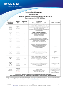 Jahreskurse HB3 und HB9 2016/2017 - ILT