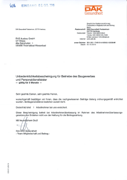 DAK Gesundheit - FHS Ausbau GmbH