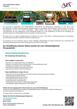 Industriemechaniker(in)
