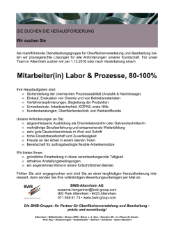 Inserat Laborant 2016