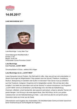 LUKE MOCKRIDGE 2017 Luke Mockridge - Lucky