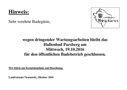 Hinweis - Landkreis Neumarkt