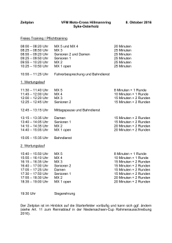 Zeitplan Syke 2016-10-08 - Verein für Motorsport in