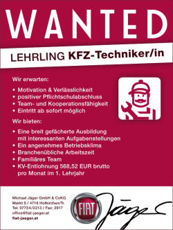 LEHRLING KFZ-Techniker/in