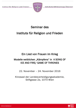 Seminar des Instituts für Religion und Frieden