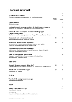 I consigli autunnali