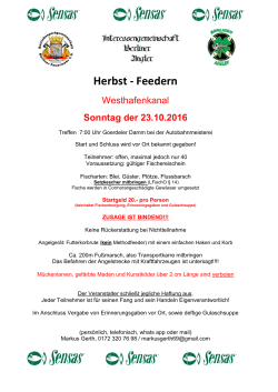 Herbst - Feedern