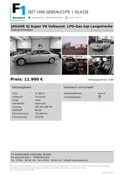 Preis: 11.900 - F1 Automobile