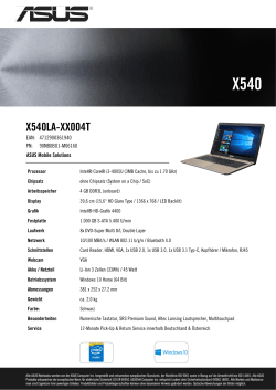 X540LA-XX004T - Ingram Micro GmbH