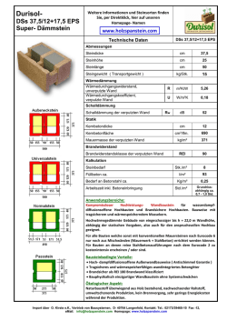 Durisol- DSs 37,5/12+17,5 EPS Super