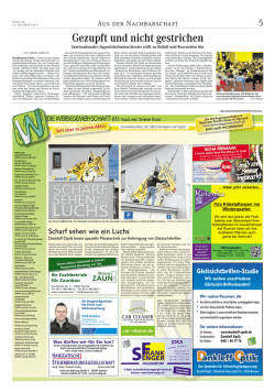 Gezupft und nicht gestrichen