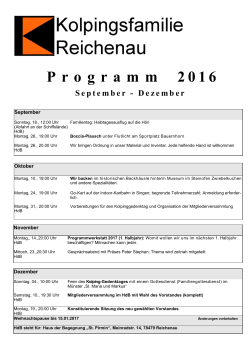 Programm 2016 September