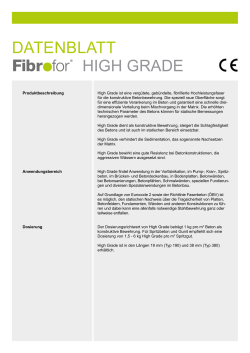 Datenblatt Fibrofor High Grade