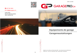 Catalogue GaragePRO 2016