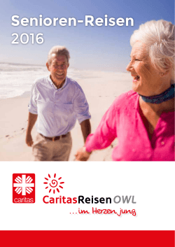 Senioren-Reisen 2016 - Caritasverband im Dekanat Büren eV