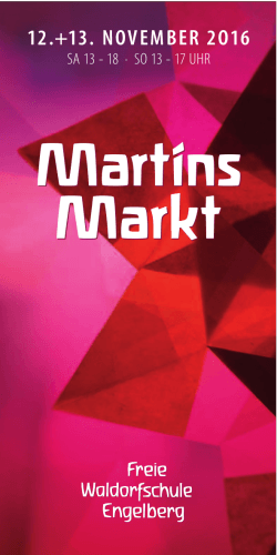 Markt Markt - Freie Waldorfschule Engelberg