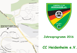 Jahreprogramm 2016 - Campingclub Heidenheim eV im DCC