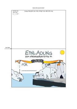 Einladungskarte "Eisbär"
