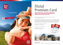 Ötztal Premium Card