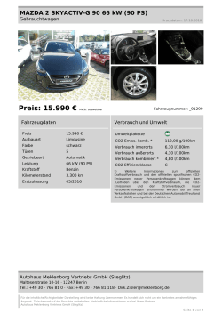 Preis: 15.990 € MwSt. ausweisbar