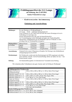 Erfolge - TGH-Leichtathletik