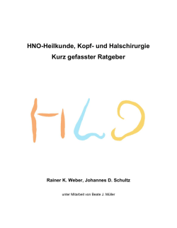 HNO-Ratgeber Auflage 1 Giebelverlag